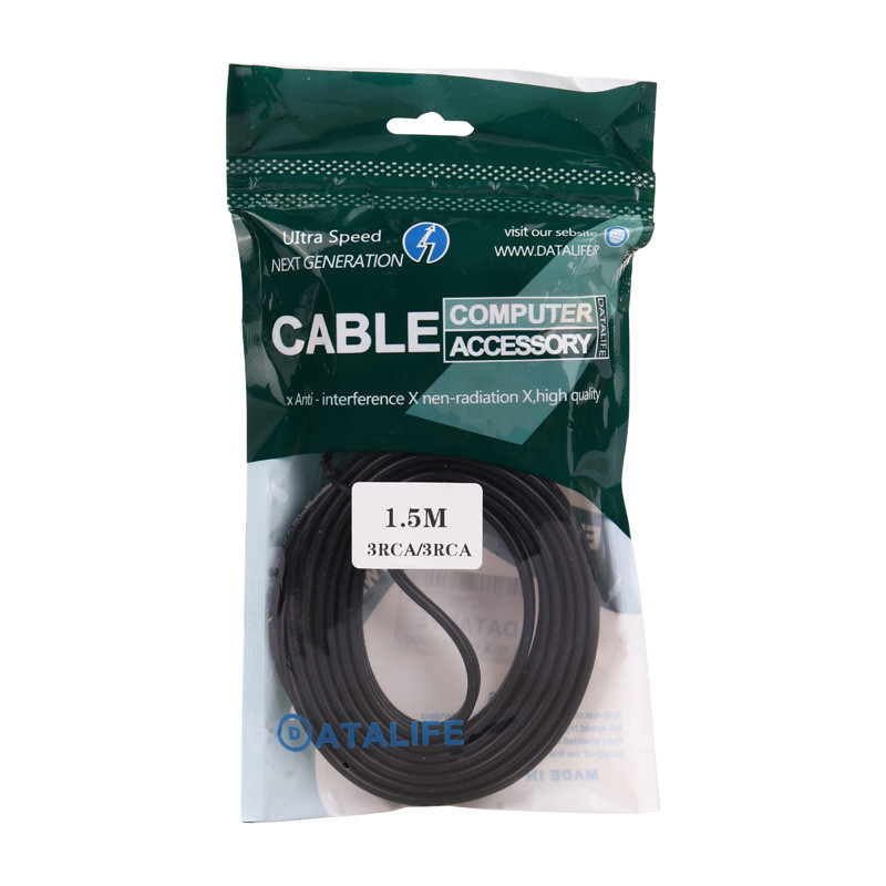 کابل 3 به 3 DataLife AV RCA 1.5m Grade A