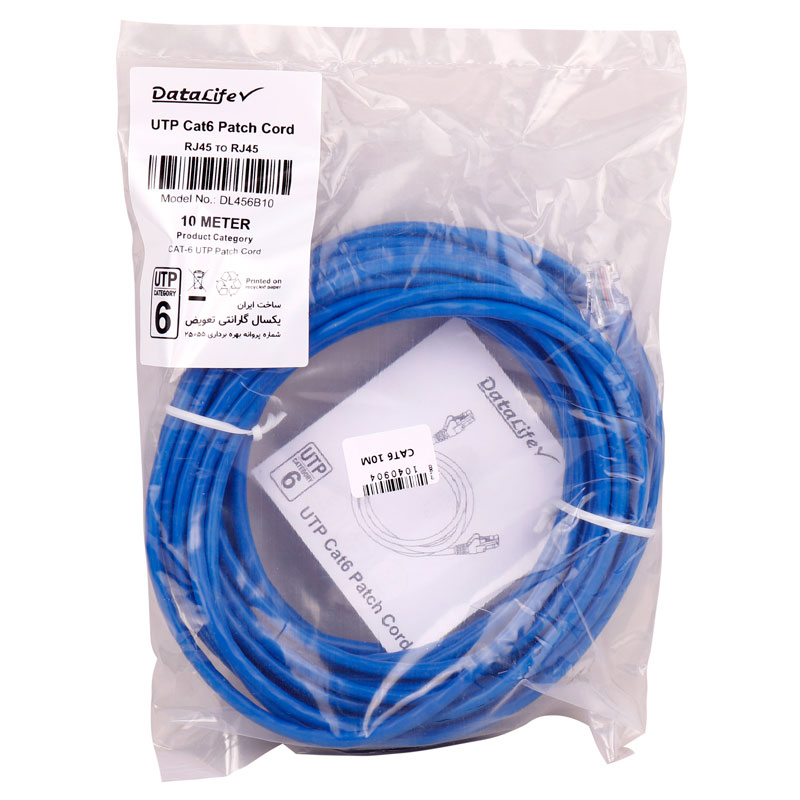 کابل شبکه DataLife DL456B10 UTP Cat6 10m