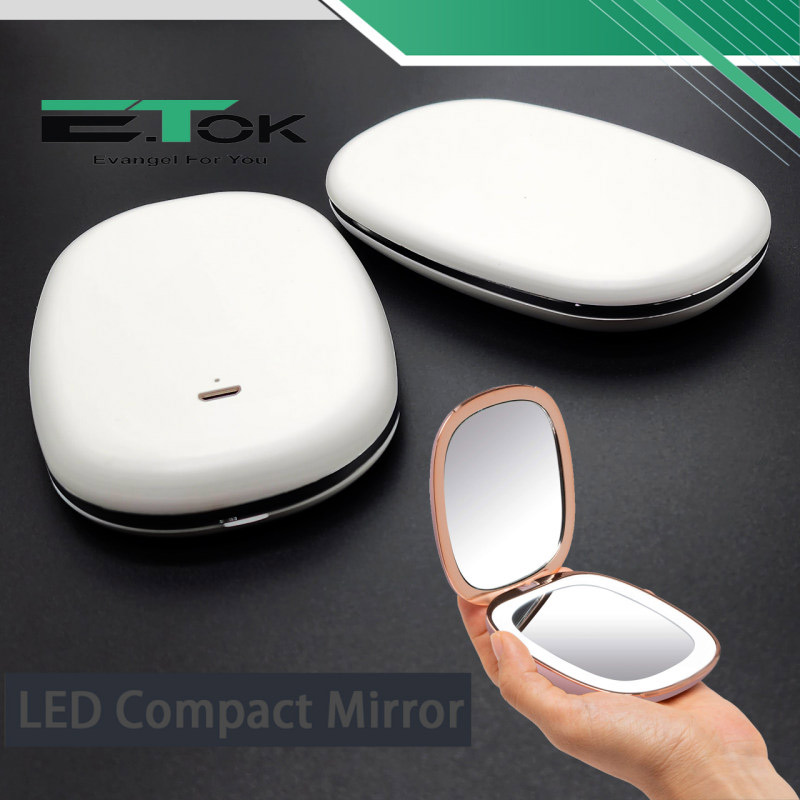 رینگ لایت آرایشی و آینه E.Tok Shell