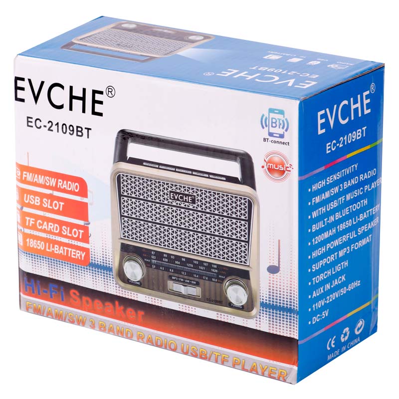 رادیو اسپیکر بلوتوثی ایواچ EC-2109BT