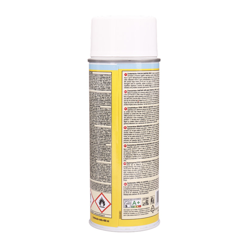 اسپری رنگ لعاب سفید Eco Service Rinnova Sanitari RS810 400ml