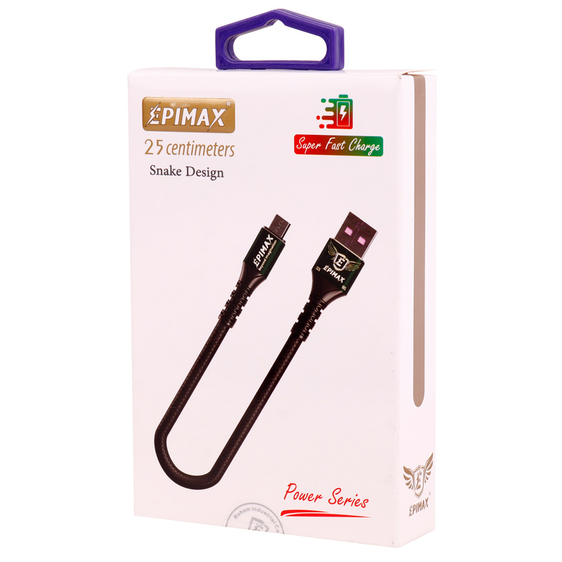 کابل کوتاه میکرو یو اس بی فست شارژ Epimax EC-49 5A 25cm