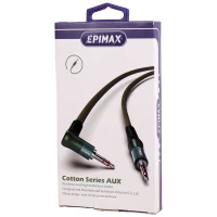 کابل AUX اپی مکس ES-71 یکسر L طول 1.2 متر