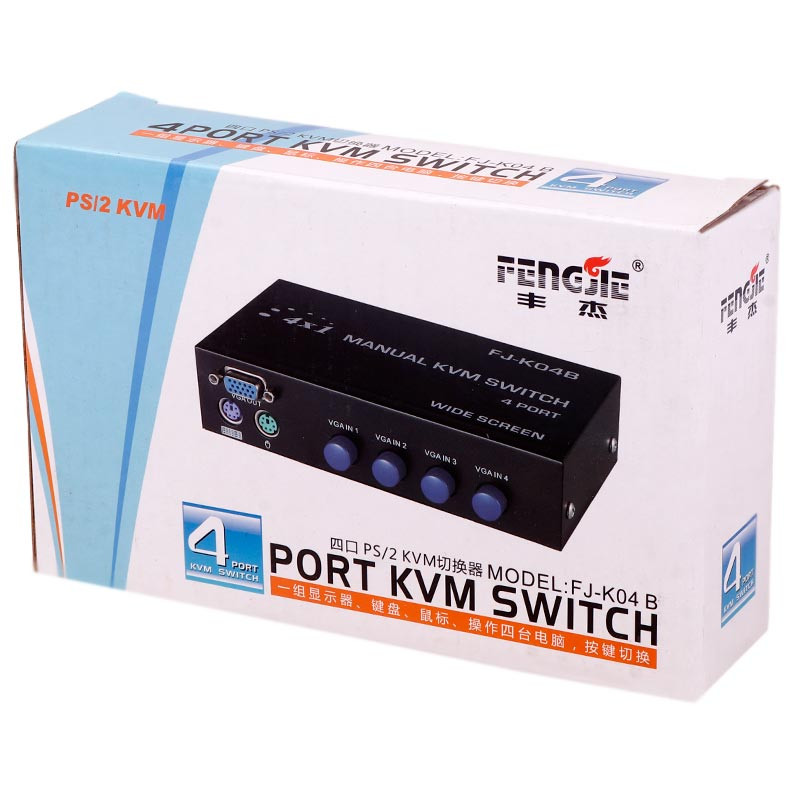 سوییچ FENGJIE FJ-K04B 4Port KVM