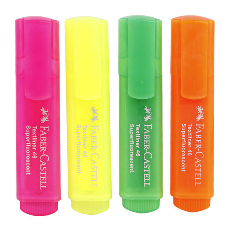ماژیک هایلایت فابر کاستل Faber-Castell 254604 بسته ۴ عددی