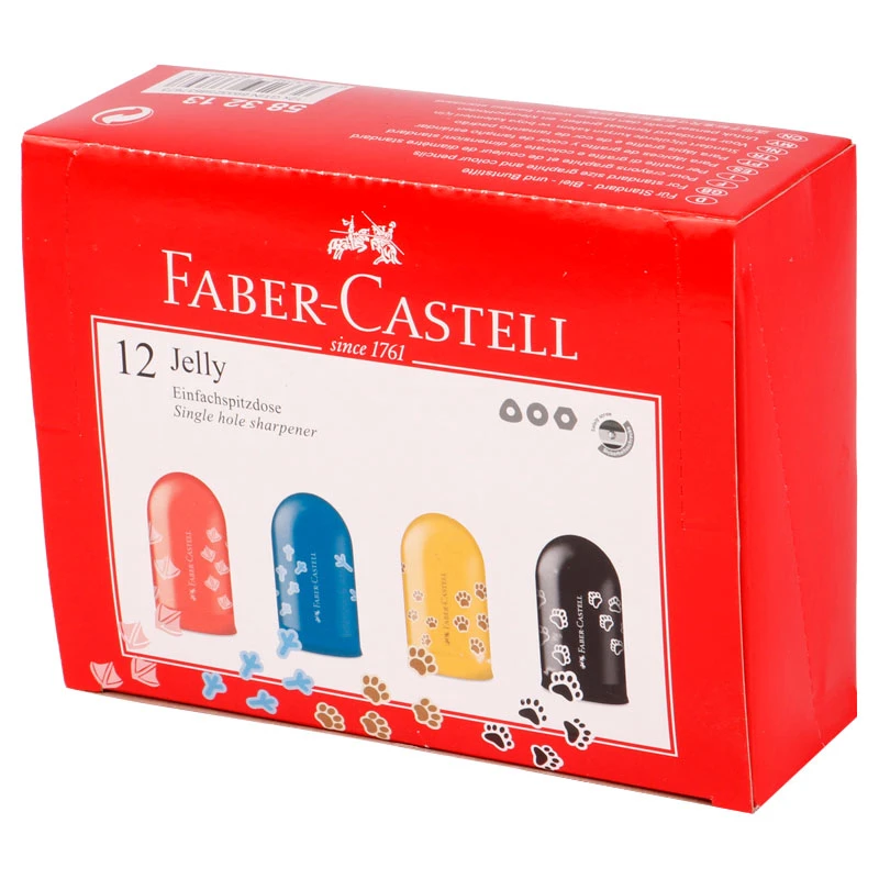 تراش پلاستیکی مخزن دار Faber-Castell No.583213 بسته 12 عددی