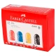 تراش پلاستیکی مخزن دار Faber-Castell No.583213 بسته 12 عددی