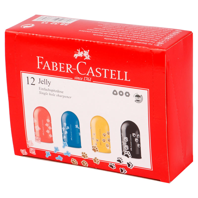 تراش پلاستیکی مخزن دار Faber-Castell No.583213 بسته 12 عددی
