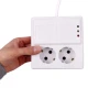 محافظ برق یخچال و فریزر 2 خانه ارت دار فرحان الکتریک با کابل 3 متری Farhan Electric FEP222