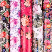 کاغذ کادو طرح دار گل بسته 50 عددی