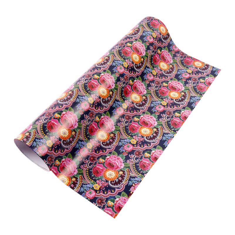 کاغذ کادو طرح دار گل بسته 50 عددی
