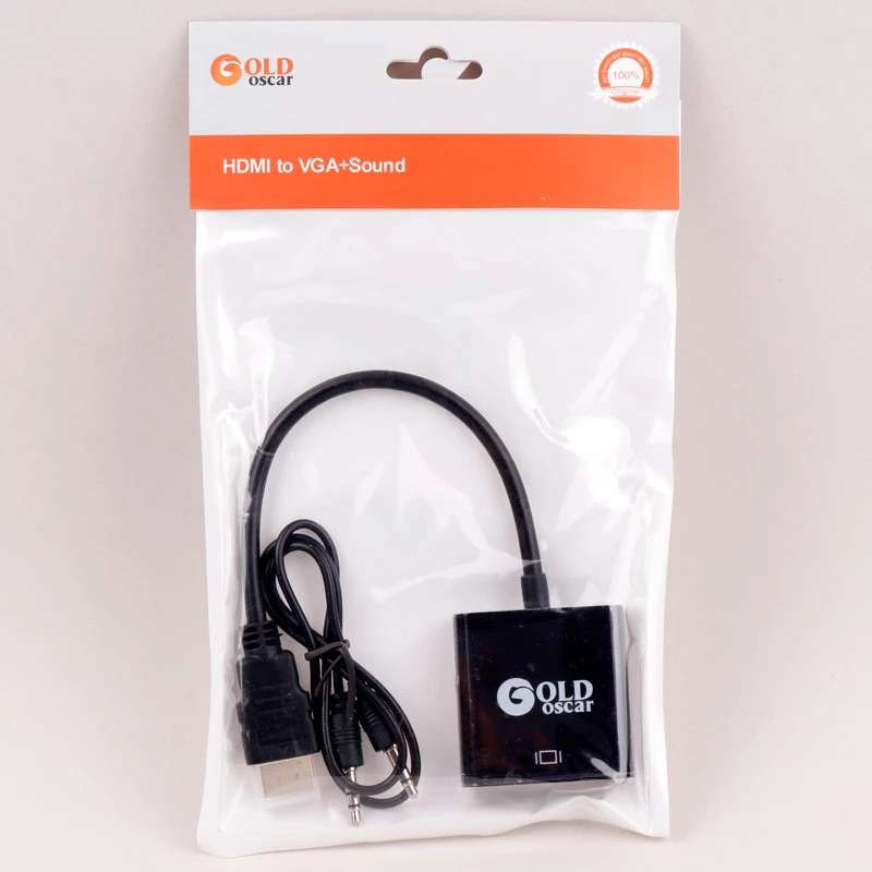 تبدیل HDMI به VGA گلد اسکار + کابل صدا