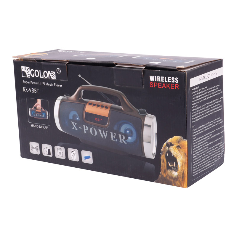 اسپیکر بلوتوثی رم و فلش خور Golon X-Power RX-V8BT