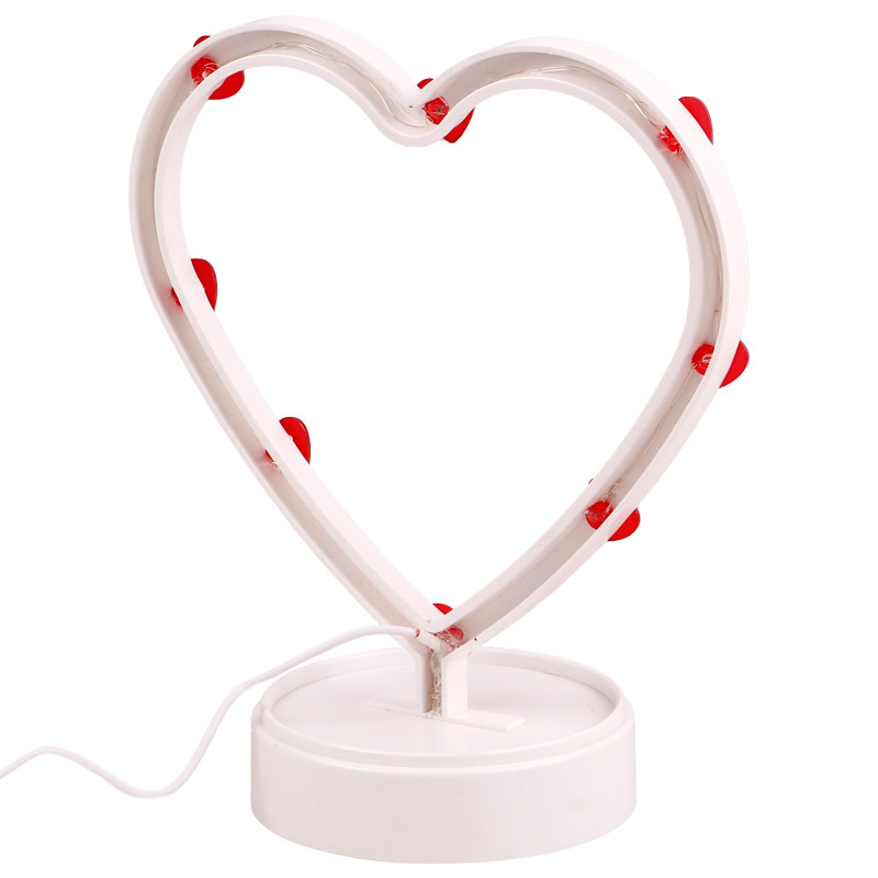 چراغ خواب USB طرح قلب قرمز