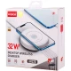 شارژر بی سیم فست شارژ 4 پورت Hiska AH320 QC3.0 PD 32W