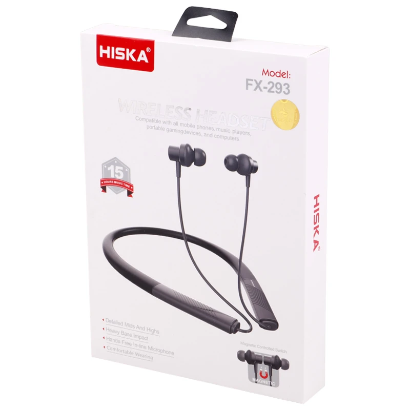 هندزفری بلوتوث دورگردنی Hiska FX-293