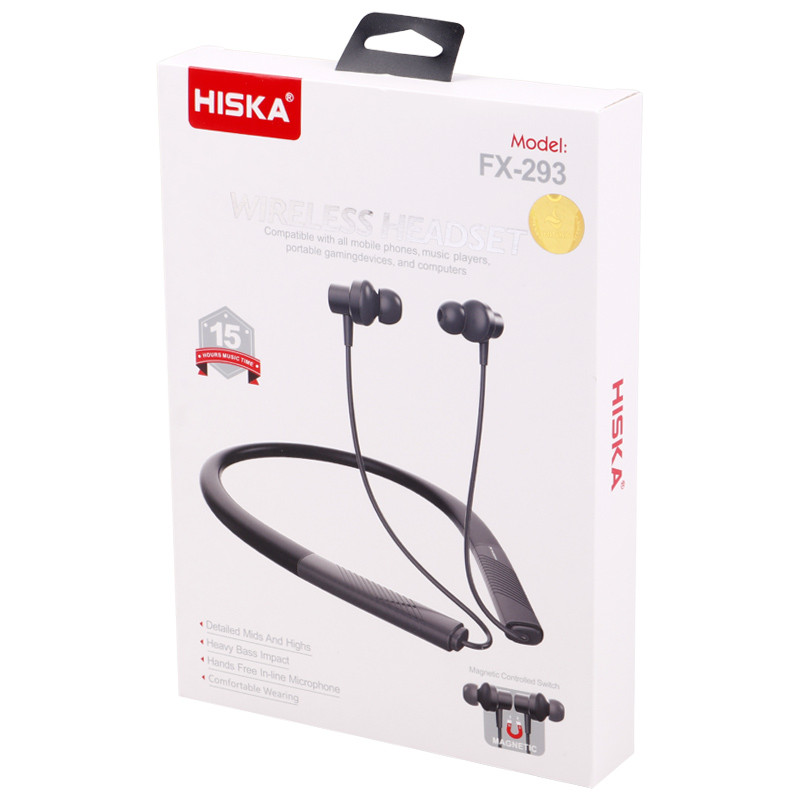 هندزفری بلوتوث دورگردنی Hiska FX-293