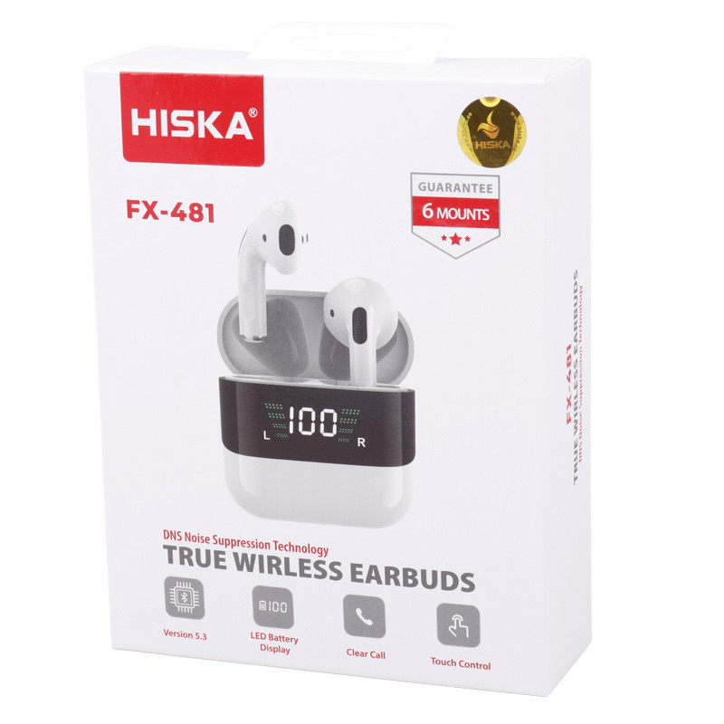 هندزفری بلوتوث دو تایی Hiska FX-481 TWS
