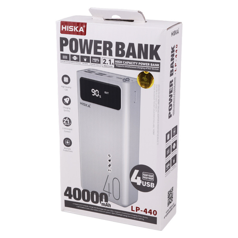 پاور بانک فست شارژ 40000 هیسکا Hiska LP-440 10.5W