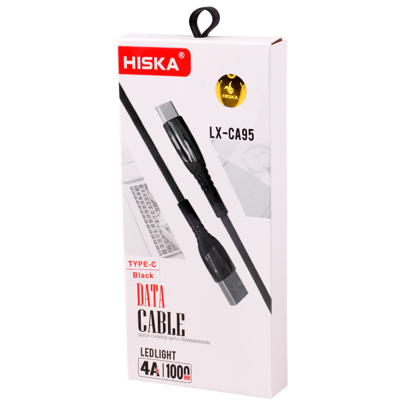 کابل تایپ سی فست شارژ Hiska LX-CA95 4A 1m