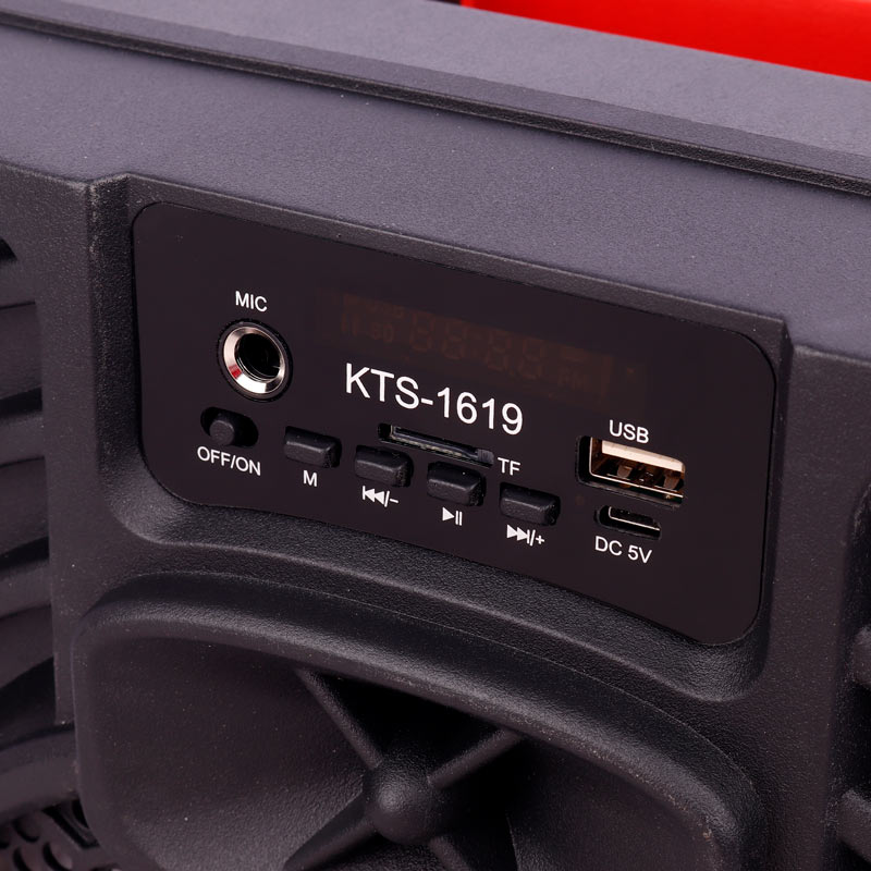 اسپیکر بلوتوثی رم و فلش خور KTS-1619 + میکروفون و ریموت کنترل