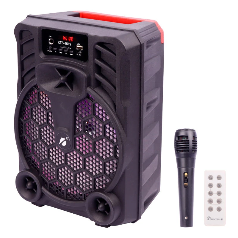 اسپیکر بلوتوثی رم و فلش خور KTS-1619 + میکروفون و ریموت کنترل