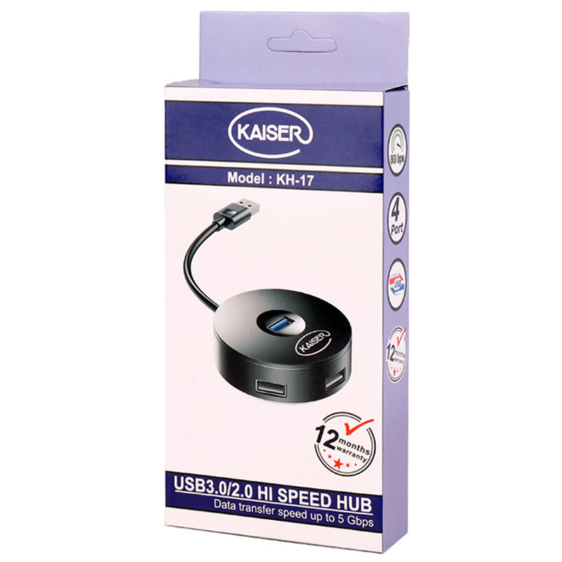 هاب 4 پورت USB3.0 کایزر KH-17