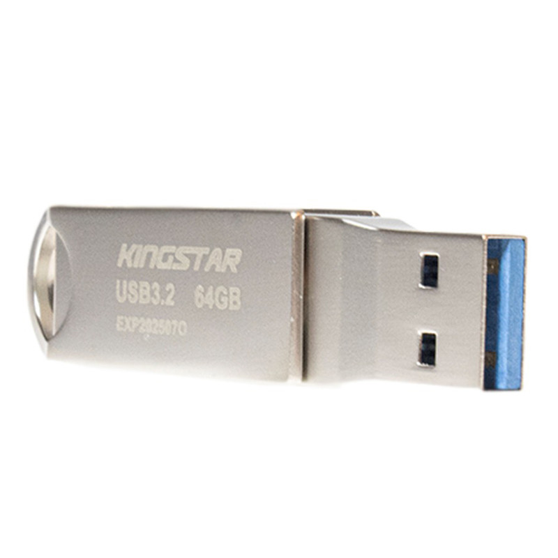 فلش 64 گیگ کینگ استار KingStar Dual-3 C60 OTG Type-C USB3.2