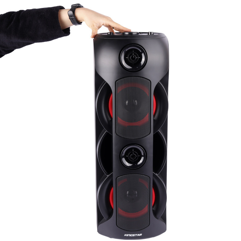 اسپیکر چمدانی بلوتوثی رم و فلش خور KingStar KBS510 + میکروفون و ریموت کنترل