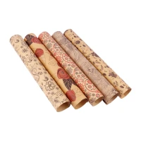 کاغذ کادو کرافت طرح دار گل بسته 50 عددی