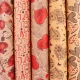 کاغذ کادو کرافت طرح دار قلب بسته 50 عددی