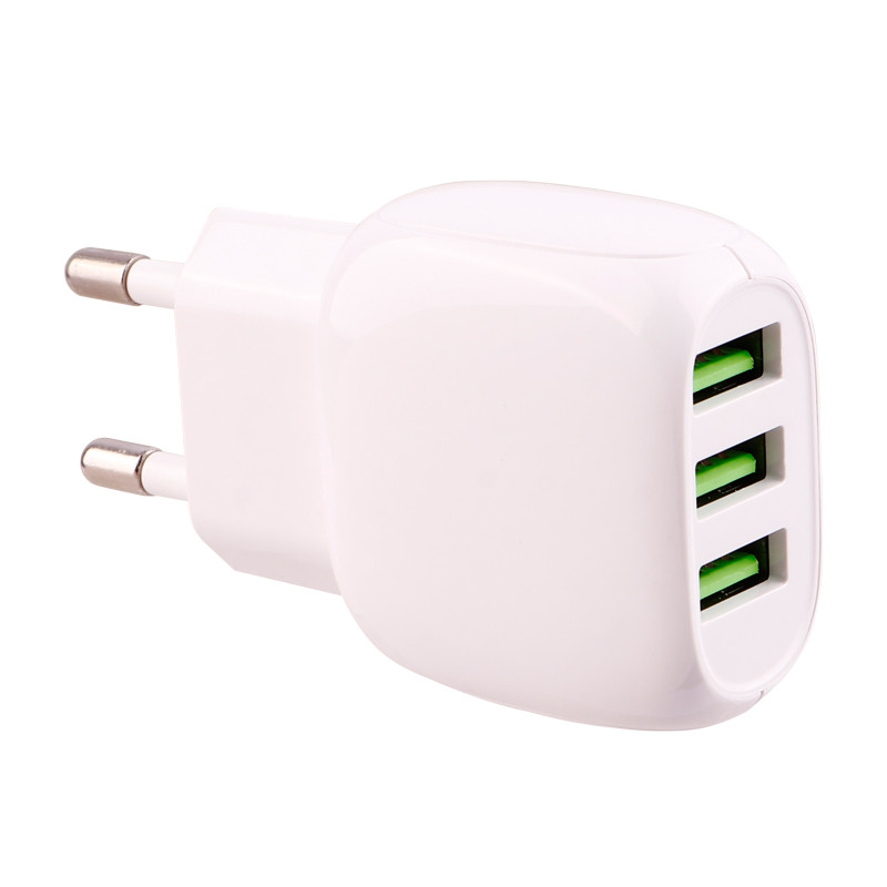 شارژر دیواری فست شارژ Ldnio A3315 3Port 3.1A 15.5W + کابل آیفونی