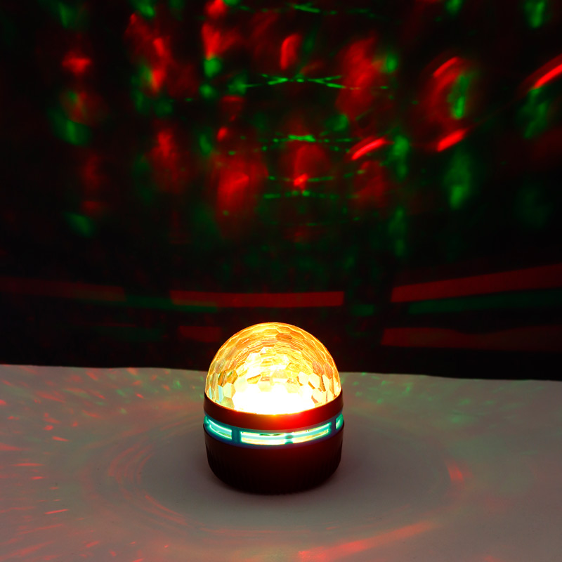 چراغ رقص نور شارژی طرح شفق LED Q6N Magic Ball + ریموت کنترل