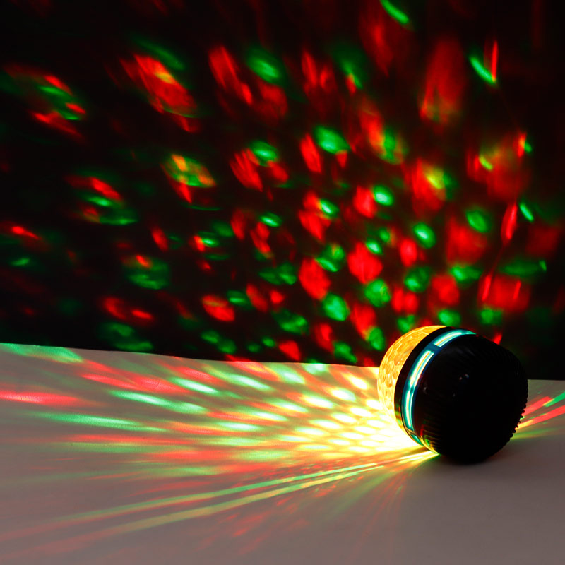 چراغ رقص نور شارژی طرح شفق LED Q6N Magic Ball + ریموت کنترل