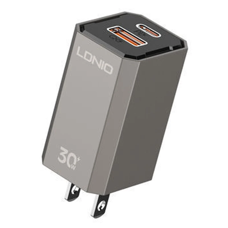 شارژر دیواری 30 وات الدینیو A2527C QC3.0 PD 3A + کابل تبدیل تایپ سی