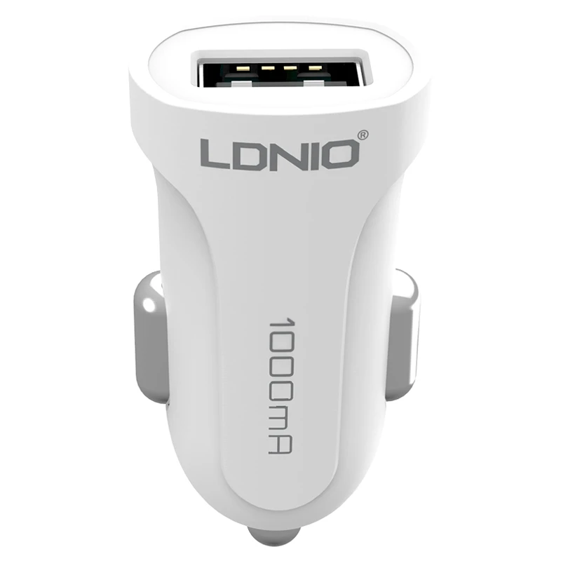 شارژر فندکی Ldnio DL-C17 1A 5W + کابل آیفونی