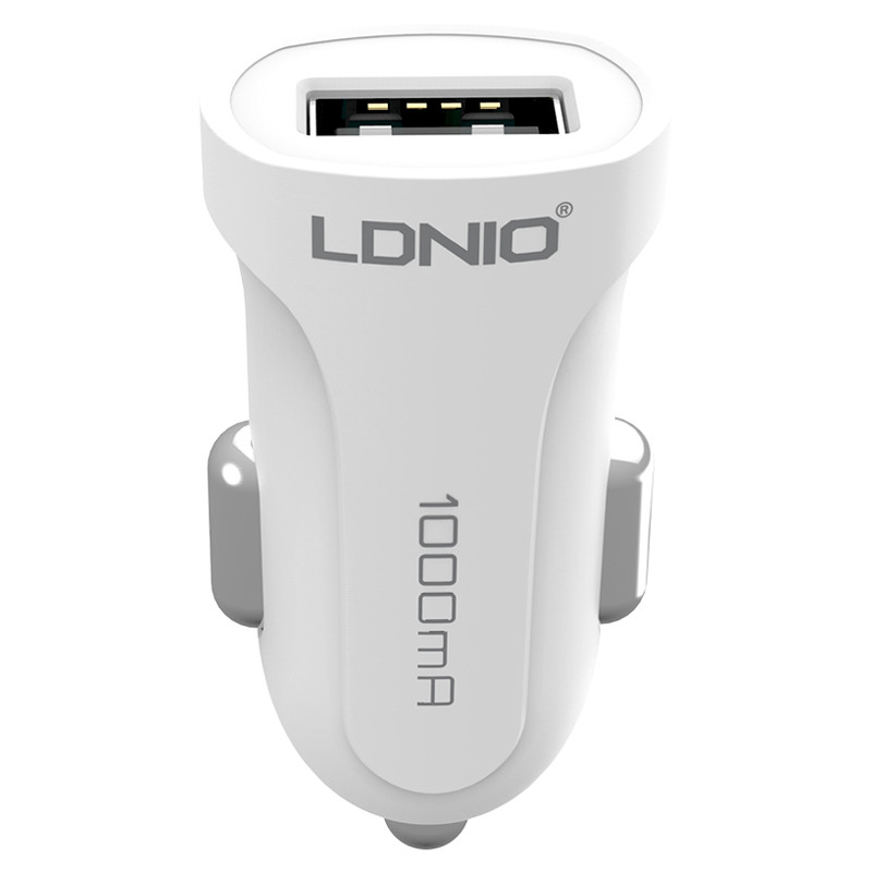 شارژر فندکی Ldnio DL-C17 1A 5W + کابل آیفونی