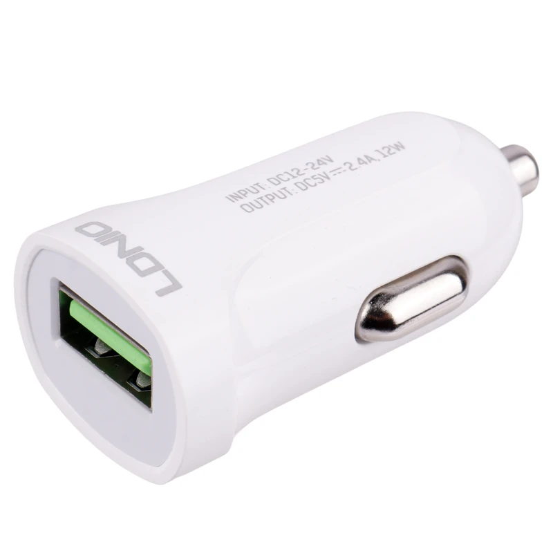 شارژر فندکی فست شارژ Ldnio DL-C17 2.4A 12W + کابل تایپ سی