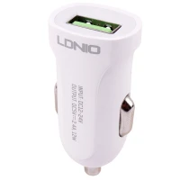 شارژر فندکی فست شارژ Ldnio DL-C17 2.4A 12W + کابل تایپ سی