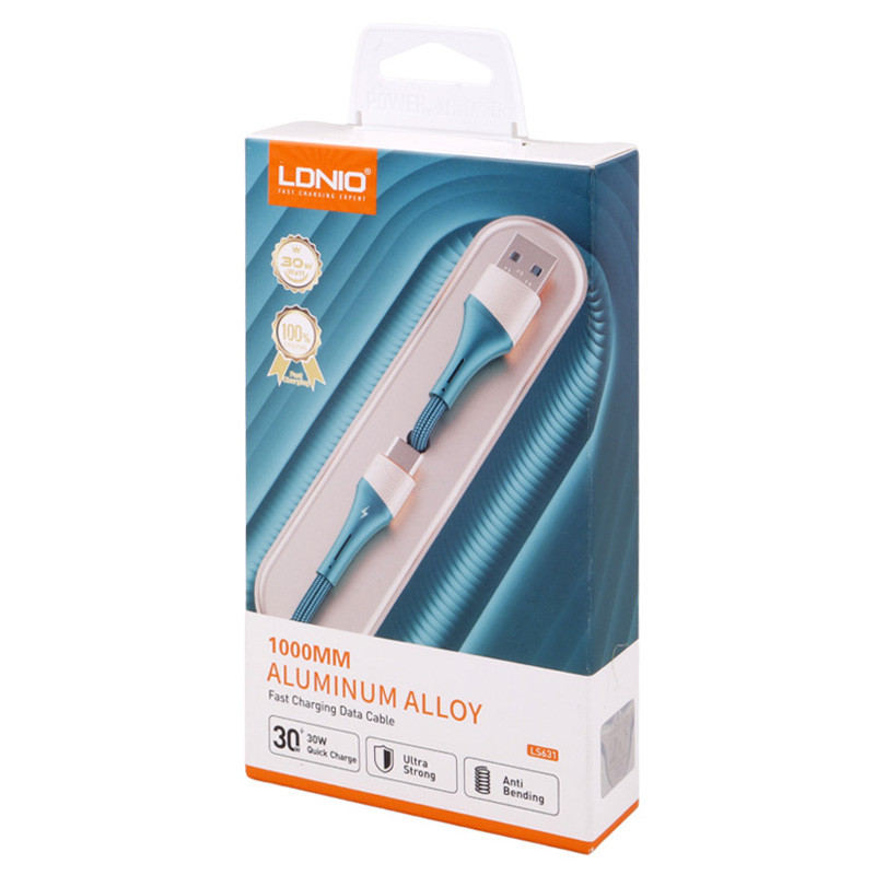 کابل آیفونی فست شارژ Ldnio LS631 30W 1m