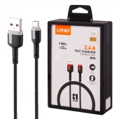 کابل میکرو یو اس بی فست شارژ 2.4 آمپر الدینیو LS531 طول 1 متر