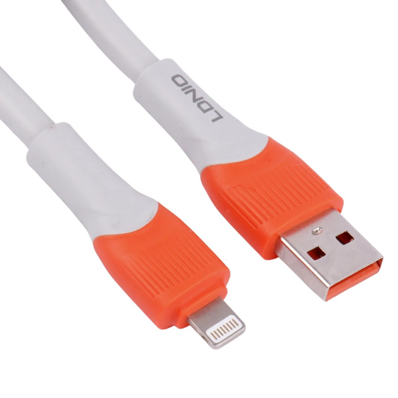 کابل لایتنینگ فست شارژ 30 وات الدینیو LS601 طول 1 متر
