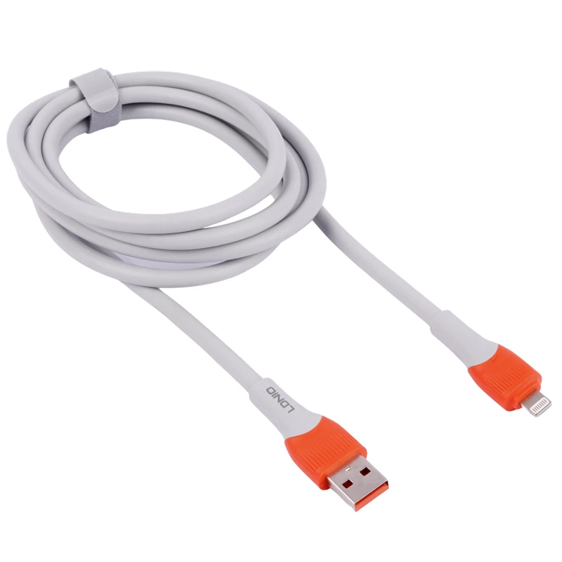 کابل لایتنینگ فست شارژ 30 وات الدینیو LS602 طول 2 متر