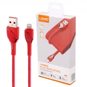 کابل لایتنینگ فست شارژ 30 وات الدینیو LS661 طول 1 متر