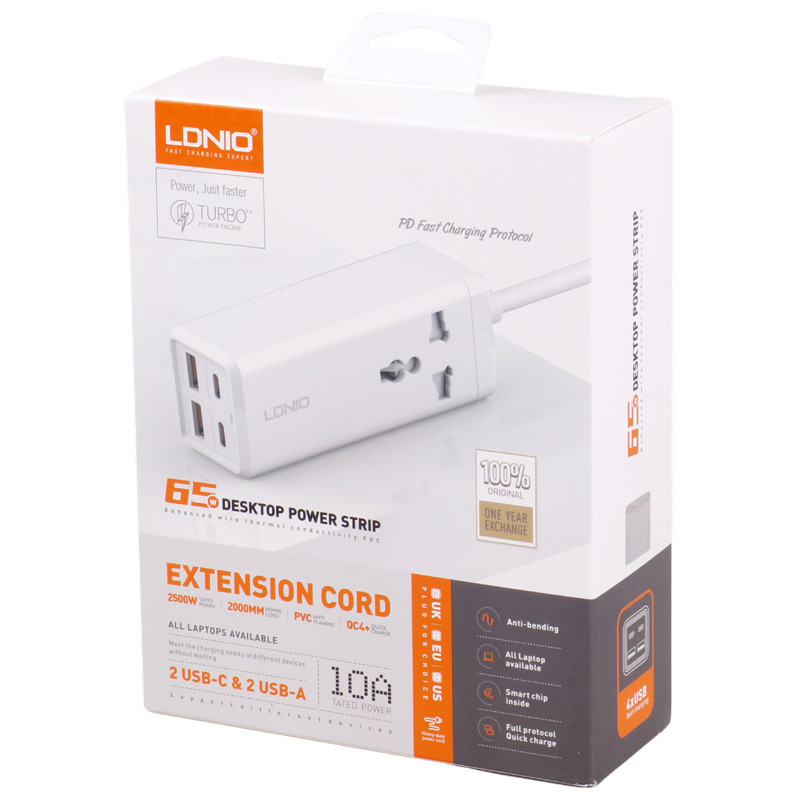 قیمت شارژر رومیزی فست شارژ 4 پورت Ldnio SC1418