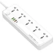 چند راهی 5 خانه الدینیو SC5415 با کابل 2 متری + شارژر USB و Type-C