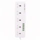 چند راهی 5 خانه ارت دار الدینیو SC5614 با کابل 2 متری + شارژر USB