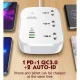 چند راهی 3 خانه ارت دار هوشمند الدینیو SCW3451 با کابل 2 متری + شارژر USB و Type-C