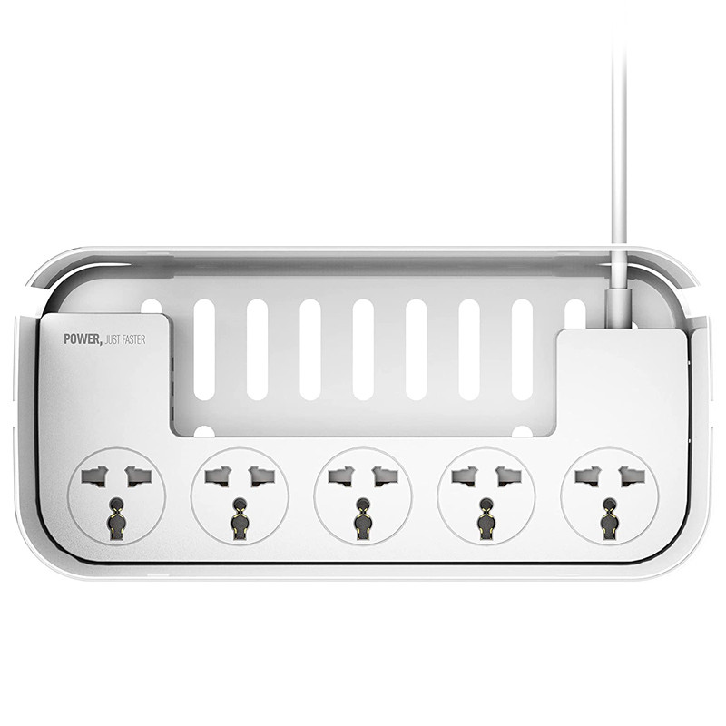 چند راهی برق و شارژر وایرلس الدینیو SCW5354 با کابل 2 متری + شارژر USB و Type-C