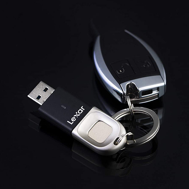 فلش 32 گیگ لکسار Lexar JumpDrive Fingerprint F35 USB3.0